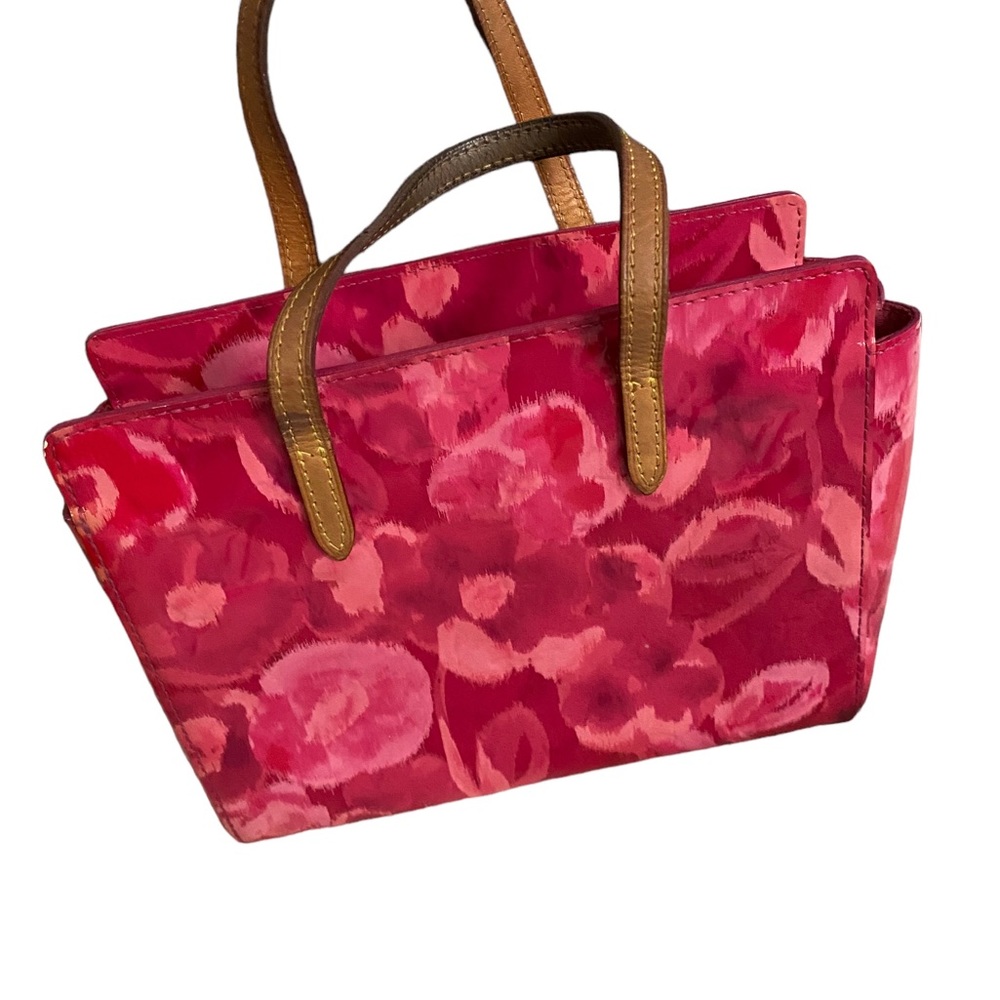 Louis Vuitton Catalina Pink Floral Vernis Leather